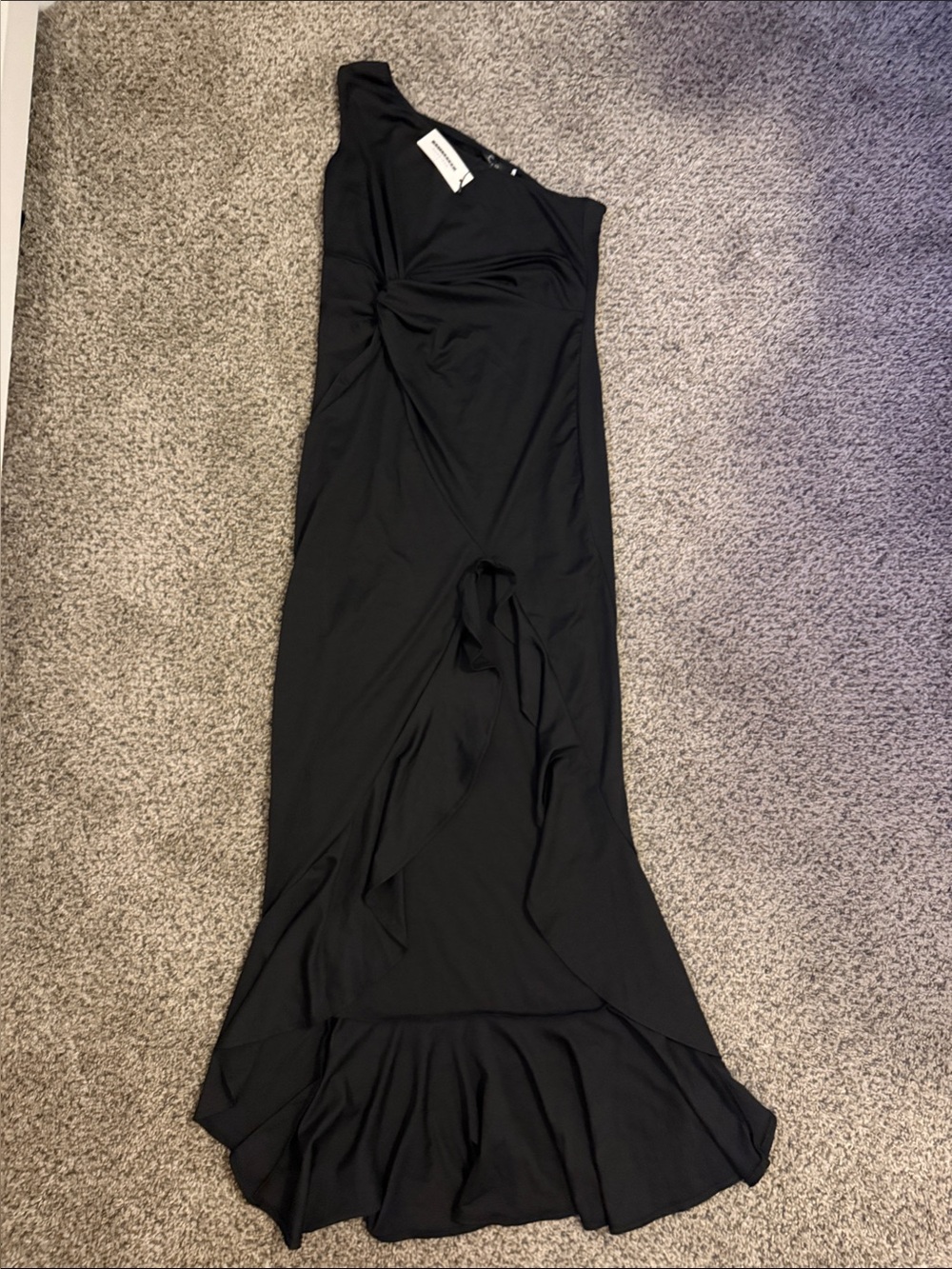 CBR off the shoulder - hi lo dress asymmetrical hem